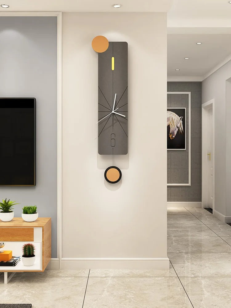 Nordic Creative Wall Clock, Rectangular, Simple, Fashion, Living Room, Personality Art, Decor Clock, Wall Clock, Modern